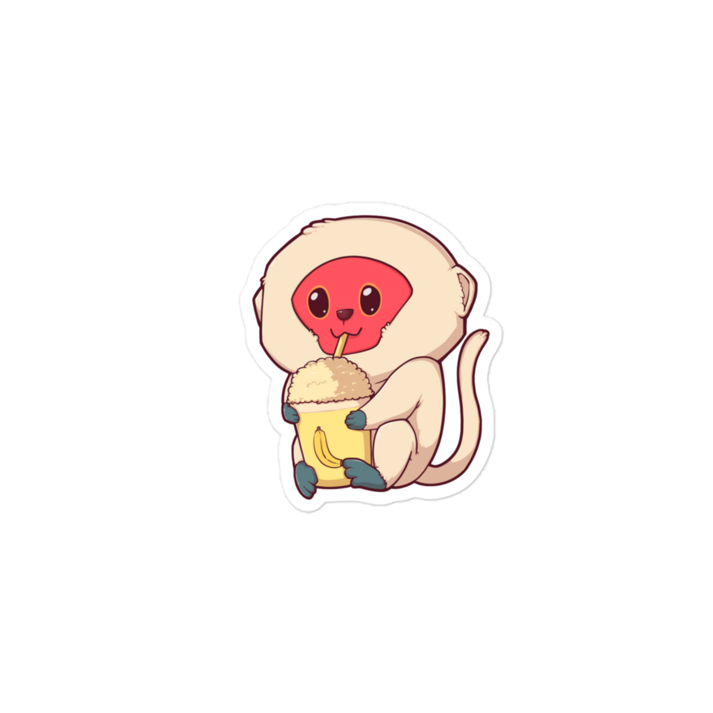 Monkey baby sticker