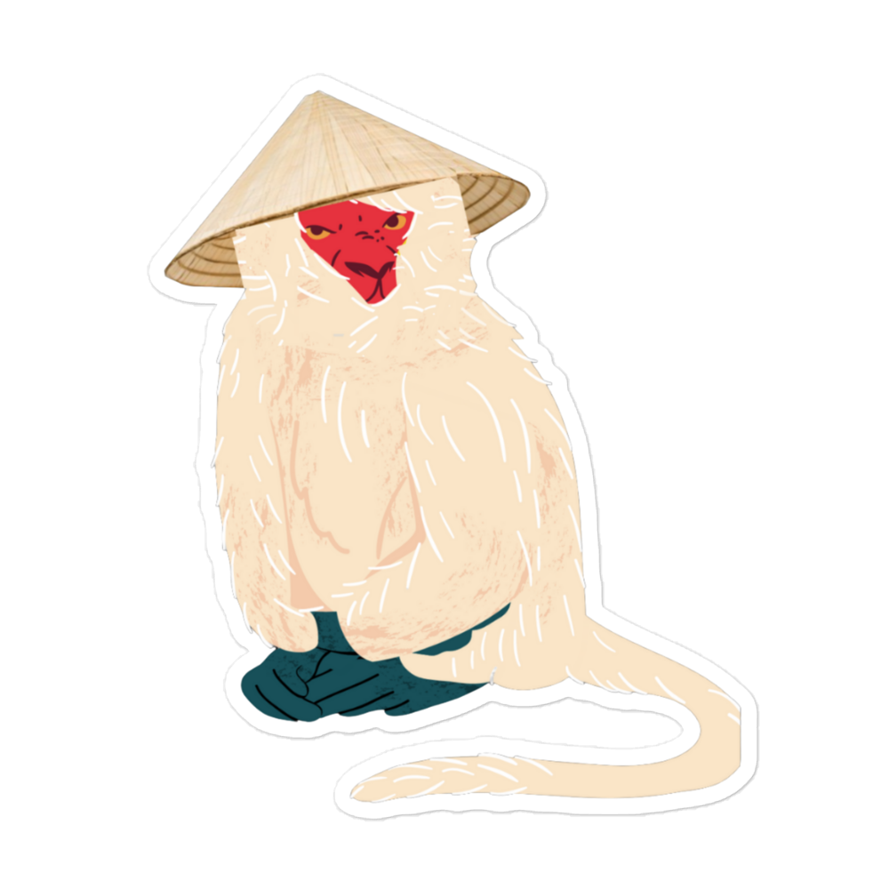 Monkey sticker