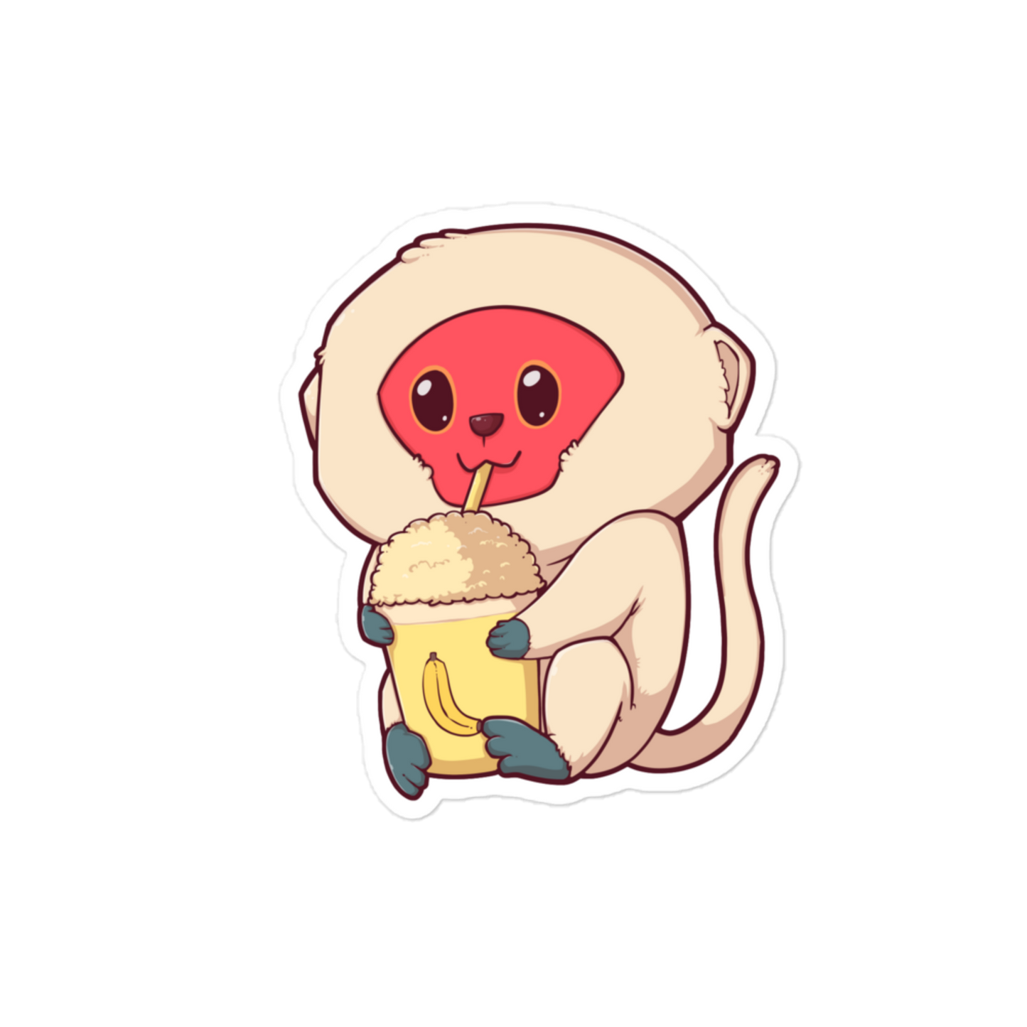 Monkey baby sticker