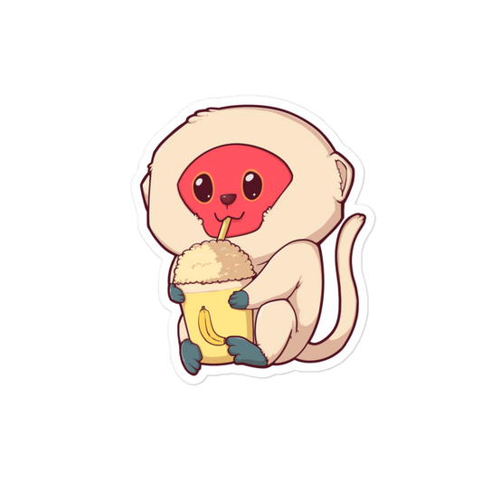 Monkey baby sticker