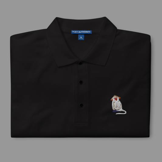 Embroidered Monkey Polo Shirt