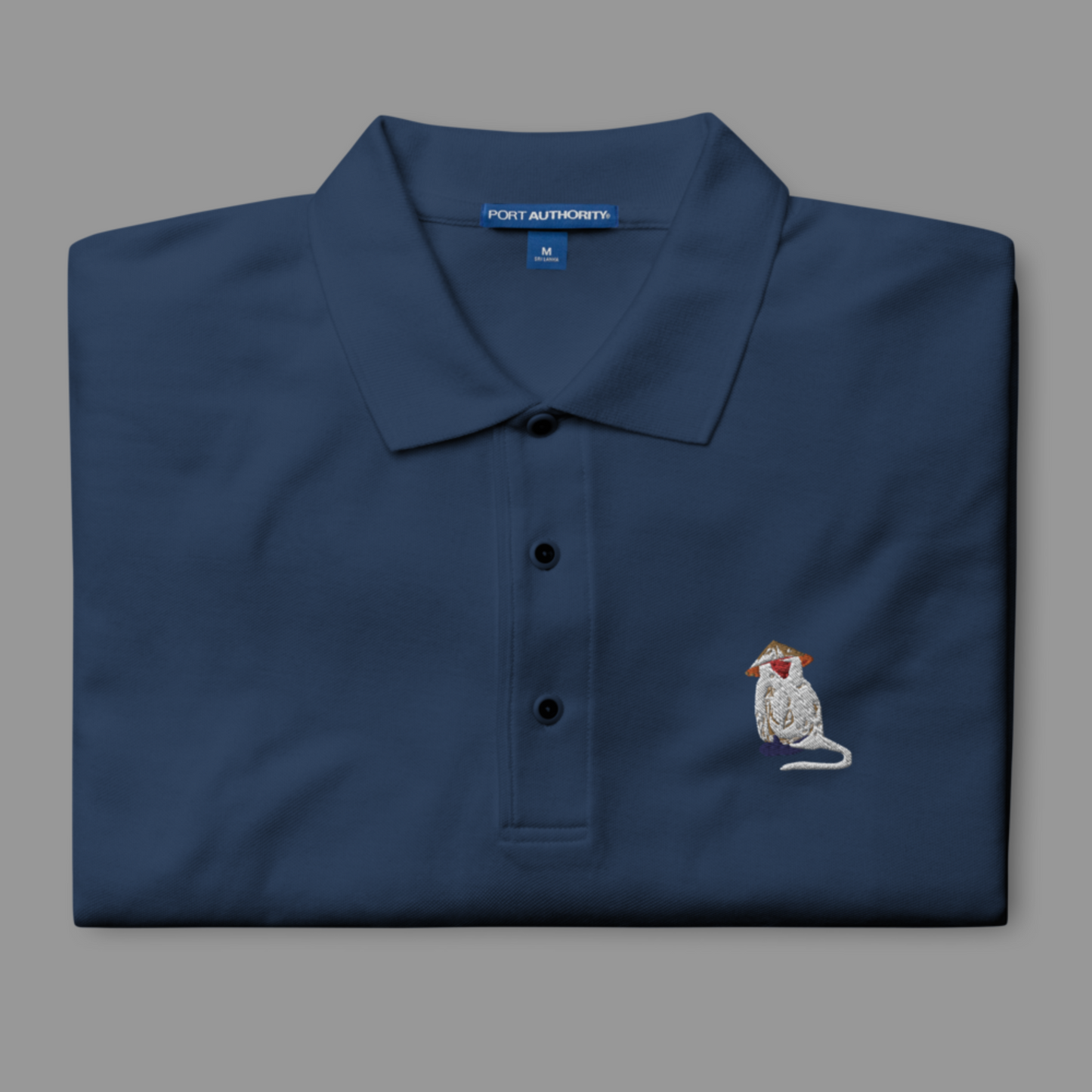 Embroidered Monkey Polo Shirt