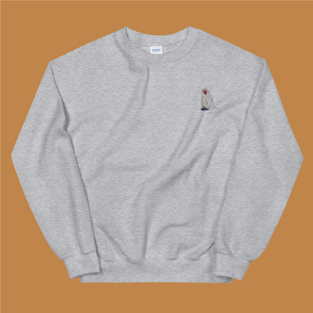 Embroidered Karate Monkey Sweatshirt