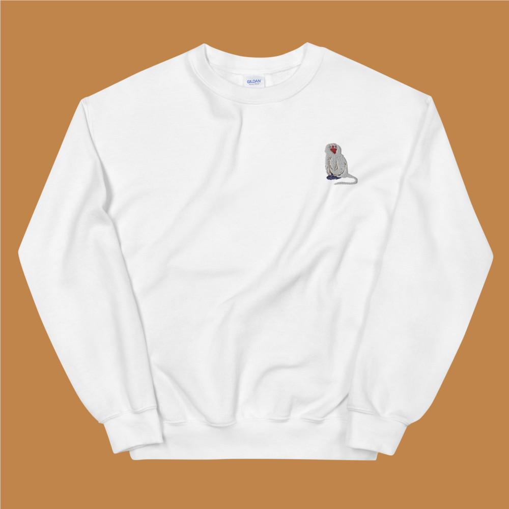 Embroidered Karate Monkey Sweatshirt