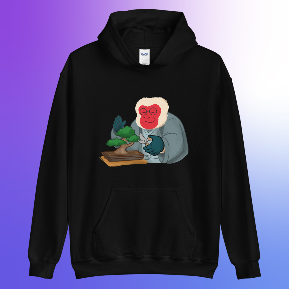 Cold Monkey Bonsai Hoodie Black / S