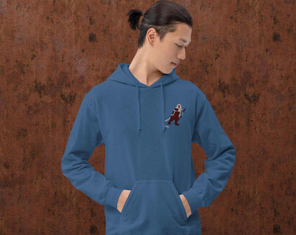 Embroidered Samurai Monkey Hoodie