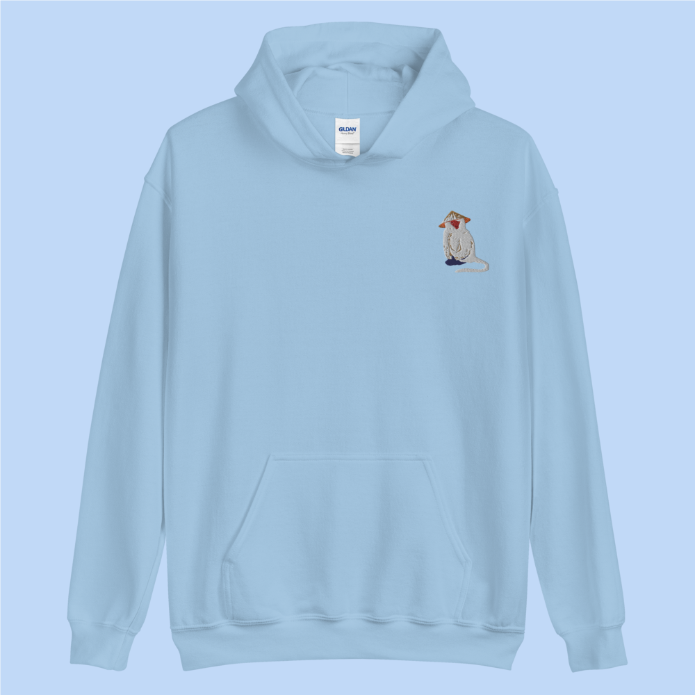 Embroidered Monkey Hoodie