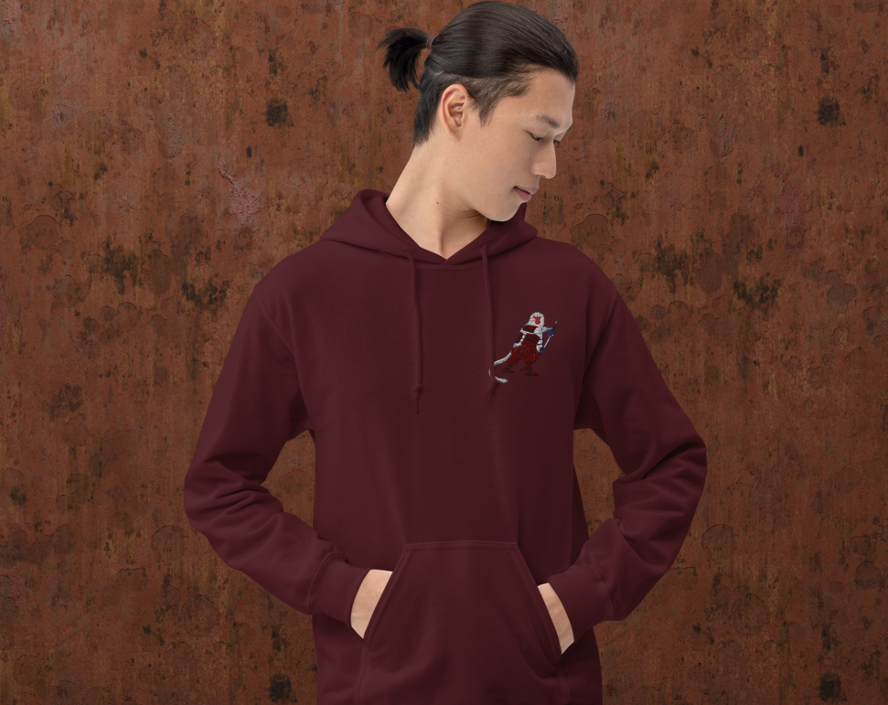 Embroidered Samurai Monkey Hoodie