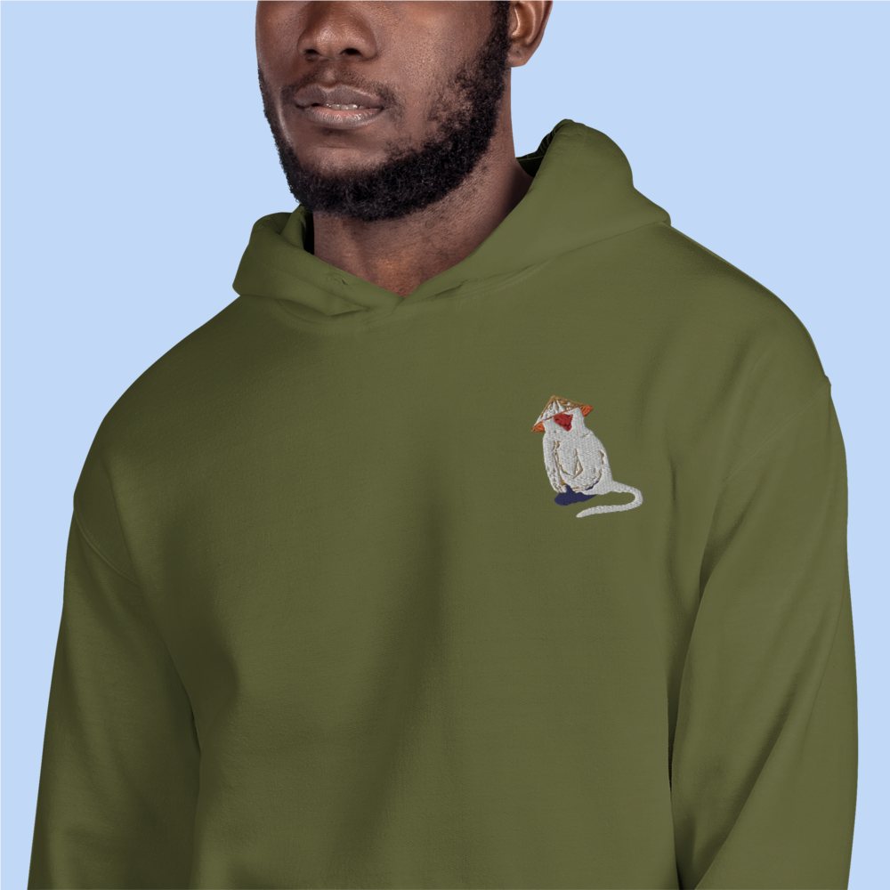 Embroidered Monkey Hoodie