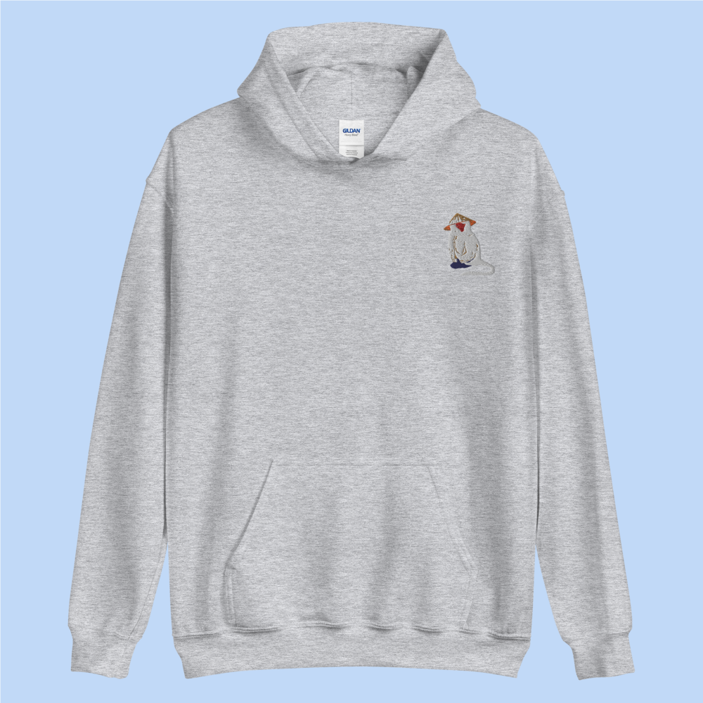 Embroidered Monkey Hoodie